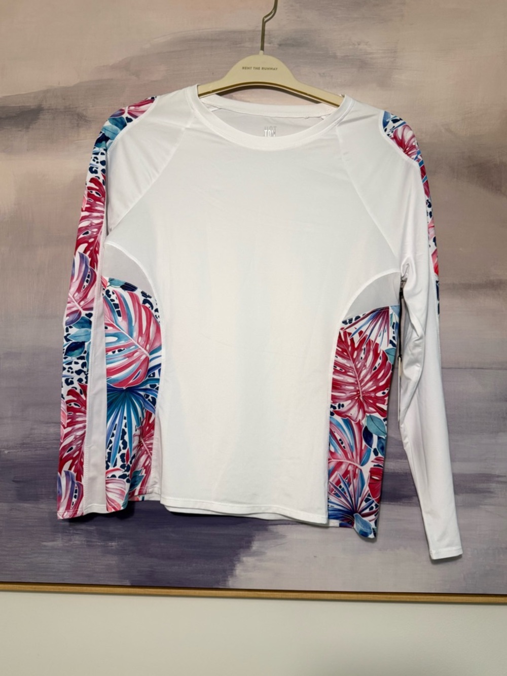 Tail Tropical White Long Sleeve Women’s UPF Sun Protection Athletic Top